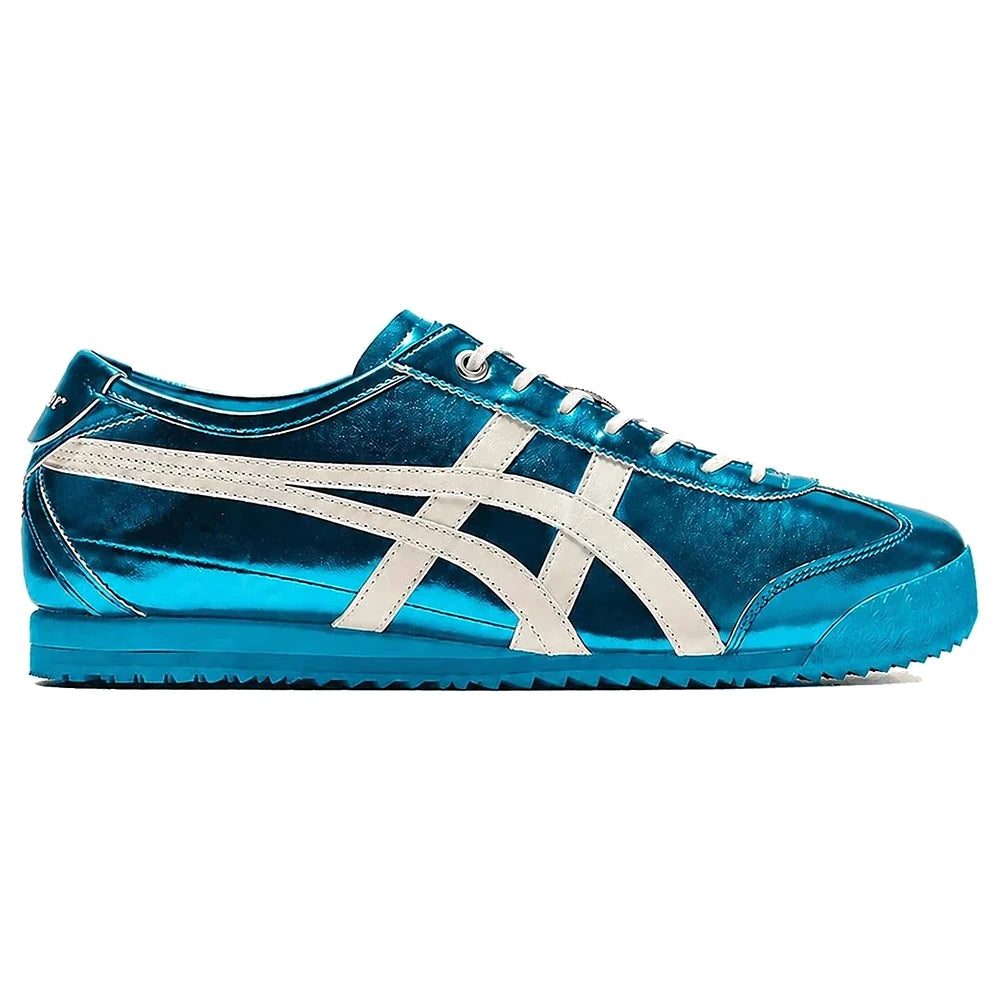 Tênis Onitsuka Tiger Mexico 66 SD Metallic Series Pale Mint Cream Azul