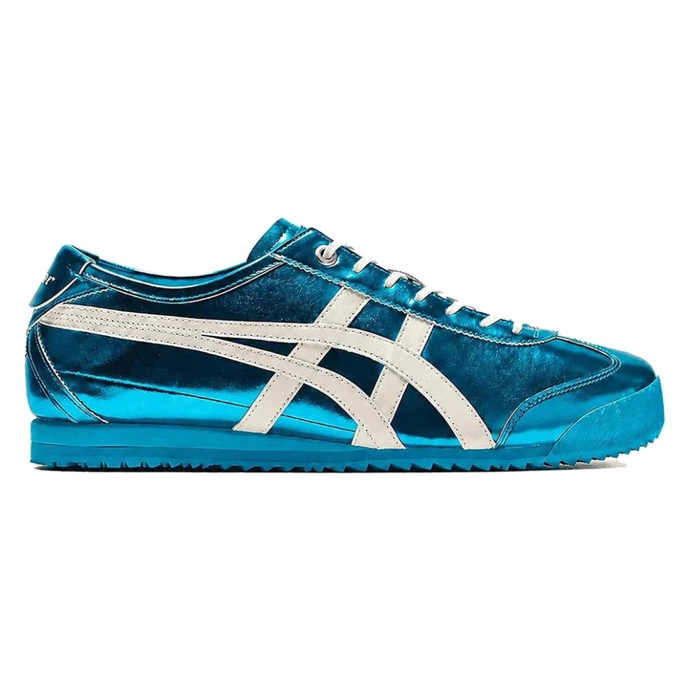 Tênis Onitsuka Tiger Mexico 66 SD Metallic Series Pale Mint Cream Azul