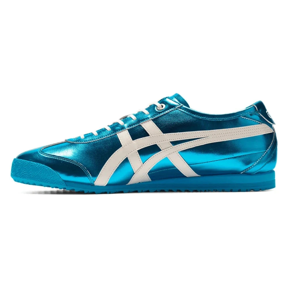 Tênis Onitsuka Tiger Mexico 66 SD Metallic Series Pale Mint Cream Azul - foto 2