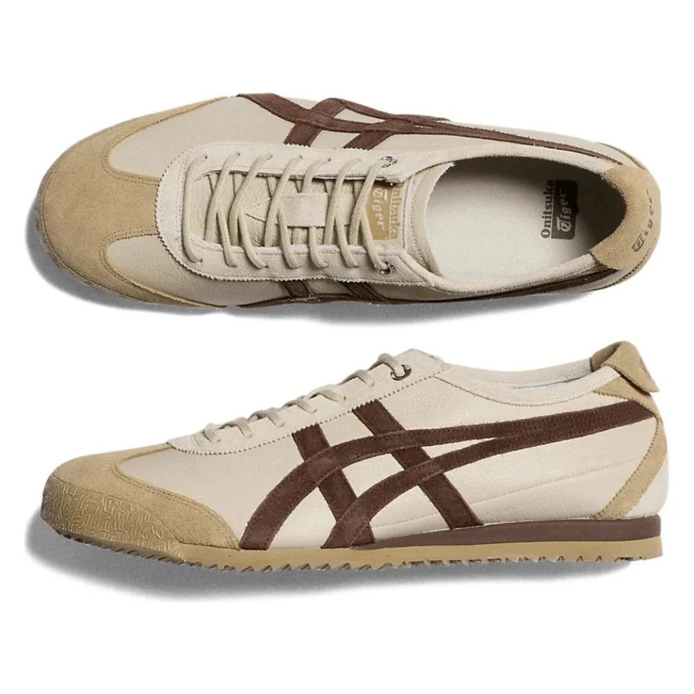 Tênis Onitsuka Tiger Mexico 66 SD Vin Putt Dark Brown Bege - foto 3