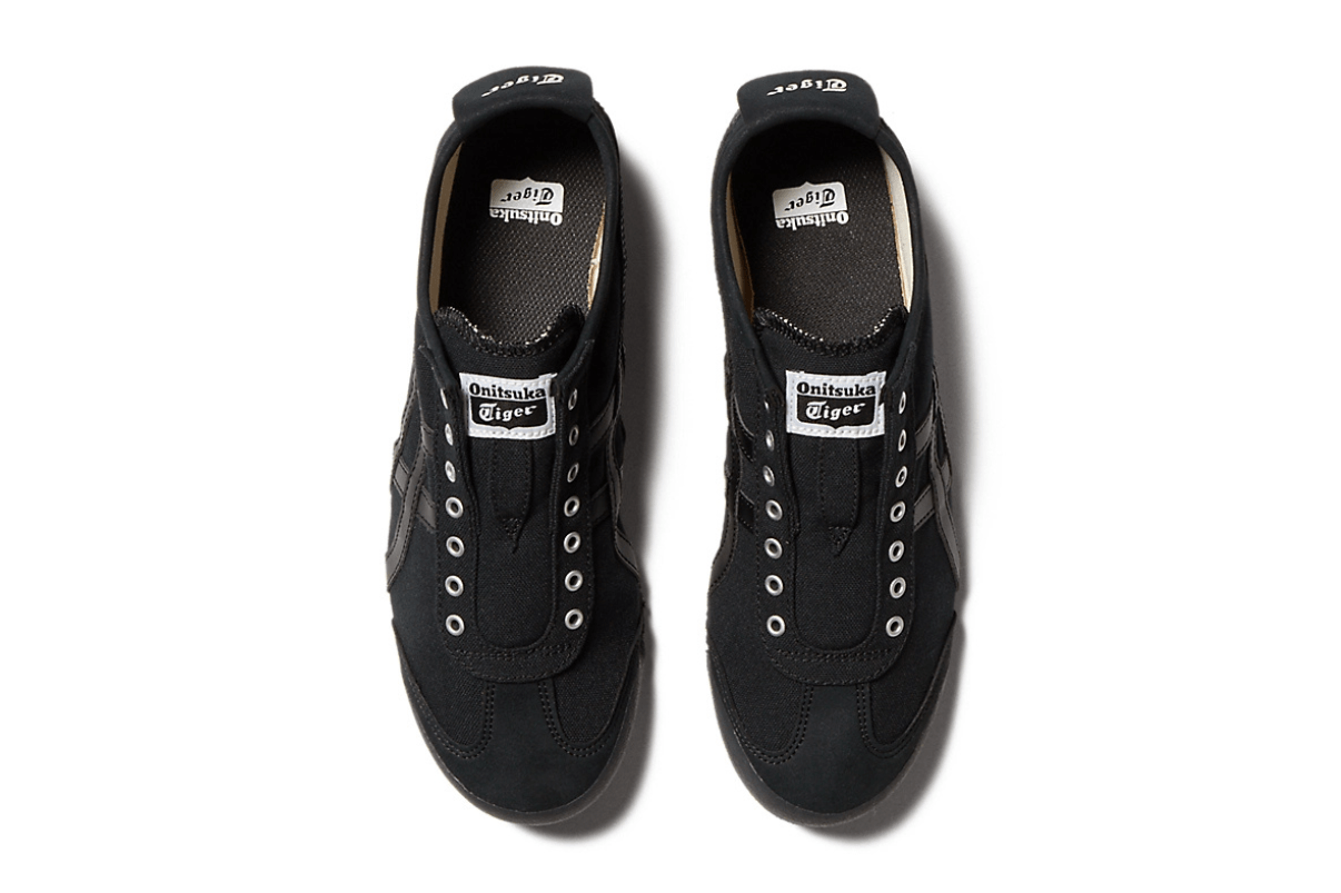 Tênis Onitsuka Tiger Mexico 66 Slip-On Black Preto
