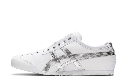 Tênis Onitsuka Tiger Mexico 66 Slip-On White Pure Silver Prateado
