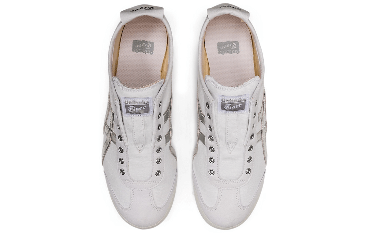 Tênis Onitsuka Tiger Mexico 66 Slip-On White Pure Silver Prateado