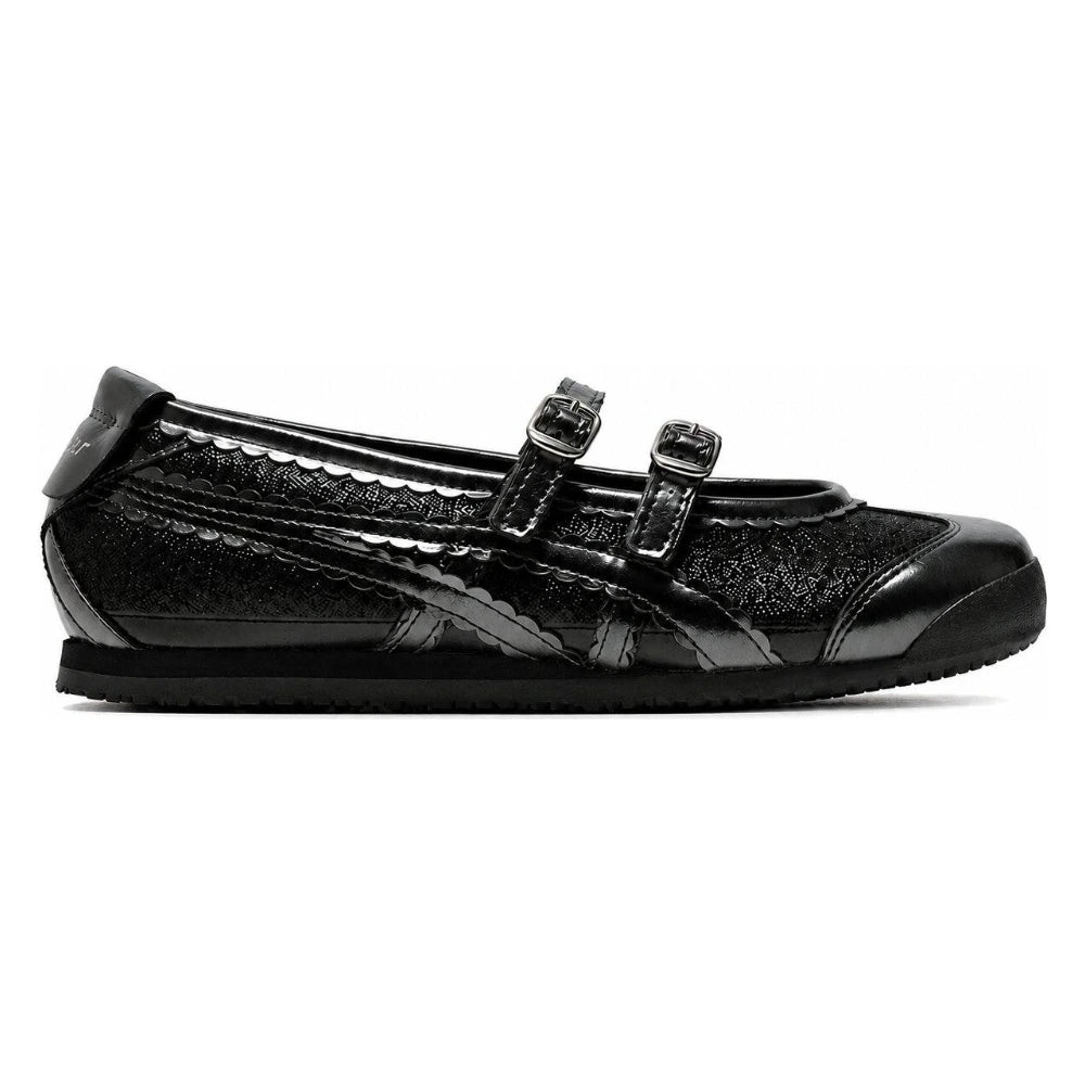 Tênis Onitsuka Tiger Mexico 66 TGRS Black/Gunmetal Glitter Pack Preto