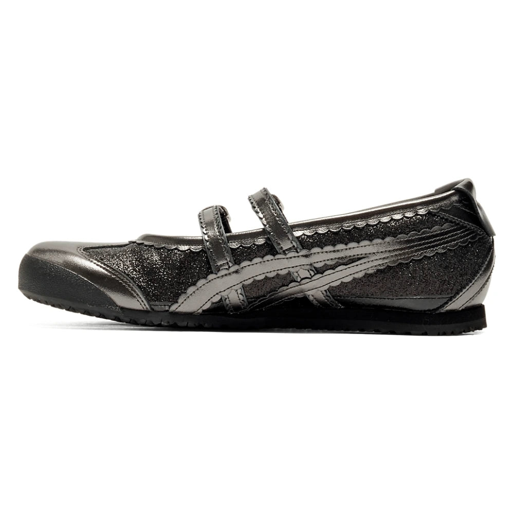 Tênis Onitsuka Tiger Mexico 66 TGRS Black/Gunmetal Glitter Pack Preto - foto 2