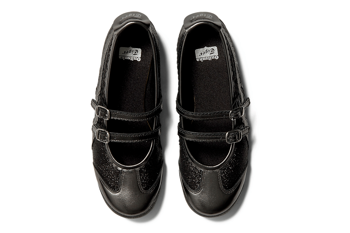 Tênis Onitsuka Tiger Mexico 66 TGRS Black/Gunmetal Glitter Pack Preto