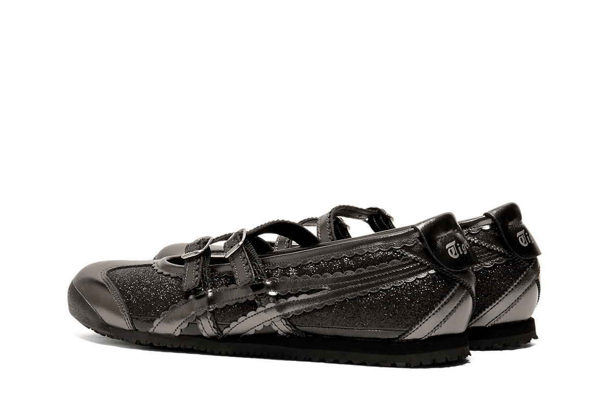 Tênis Onitsuka Tiger Mexico 66 TGRS Black/Gunmetal Glitter Pack Preto
