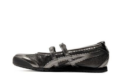 Tênis Onitsuka Tiger Mexico 66 TGRS Black/Gunmetal Glitter Pack Preto