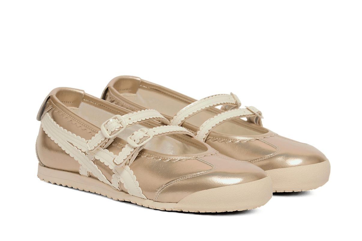 Tênis Onitsuka Tiger Mexico 66 TGRS Champagne/Cream Dourado
