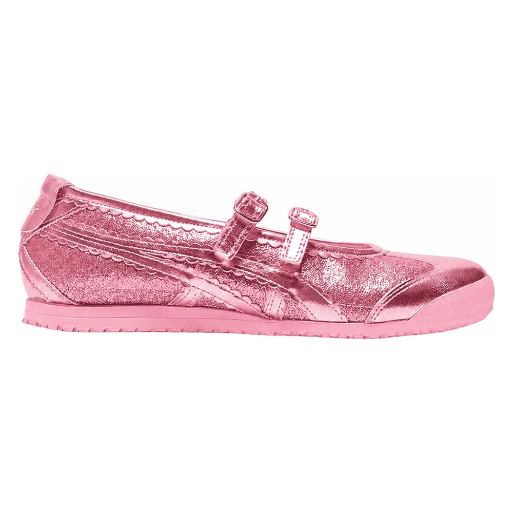 Tênis Onitsuka Tiger Mexico 66 TGRS Pink Cameo Glitter Pack Rosa