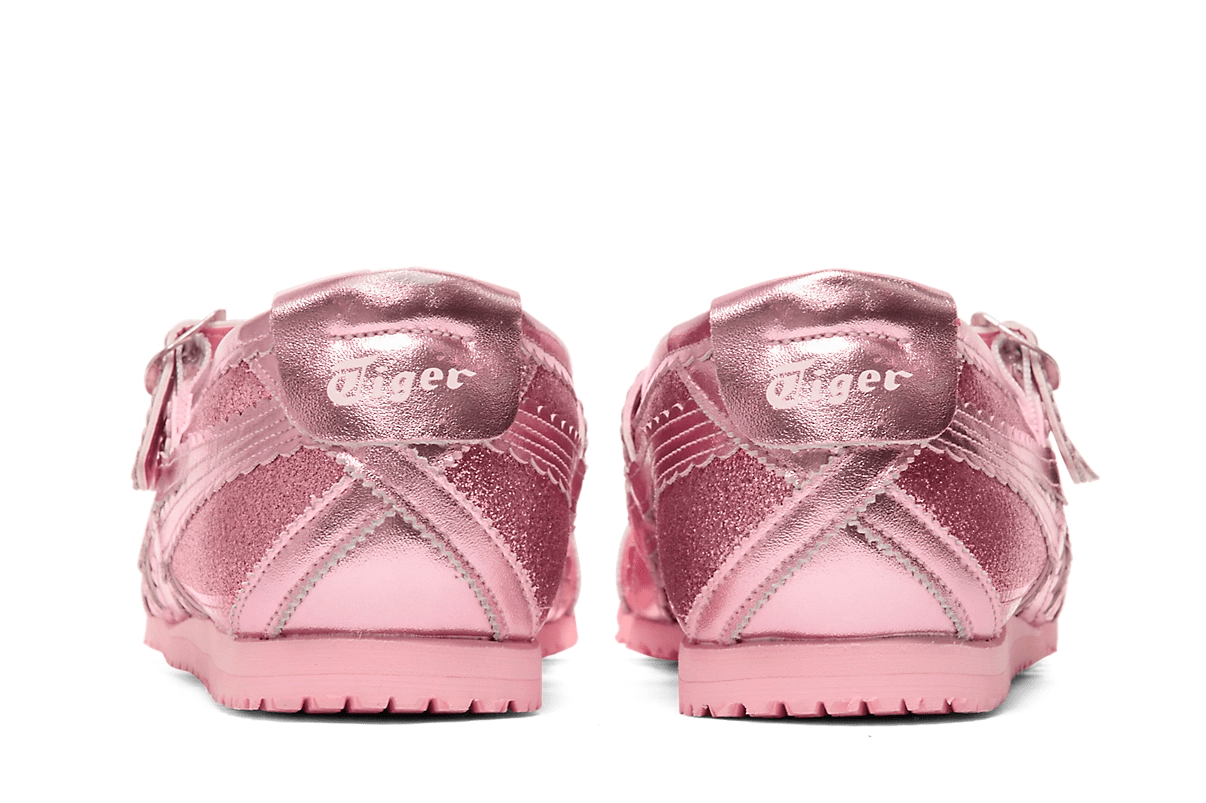 Tênis Onitsuka Tiger Mexico 66 TGRS Pink Cameo/Cotton Candy Glitter Pack Rosa