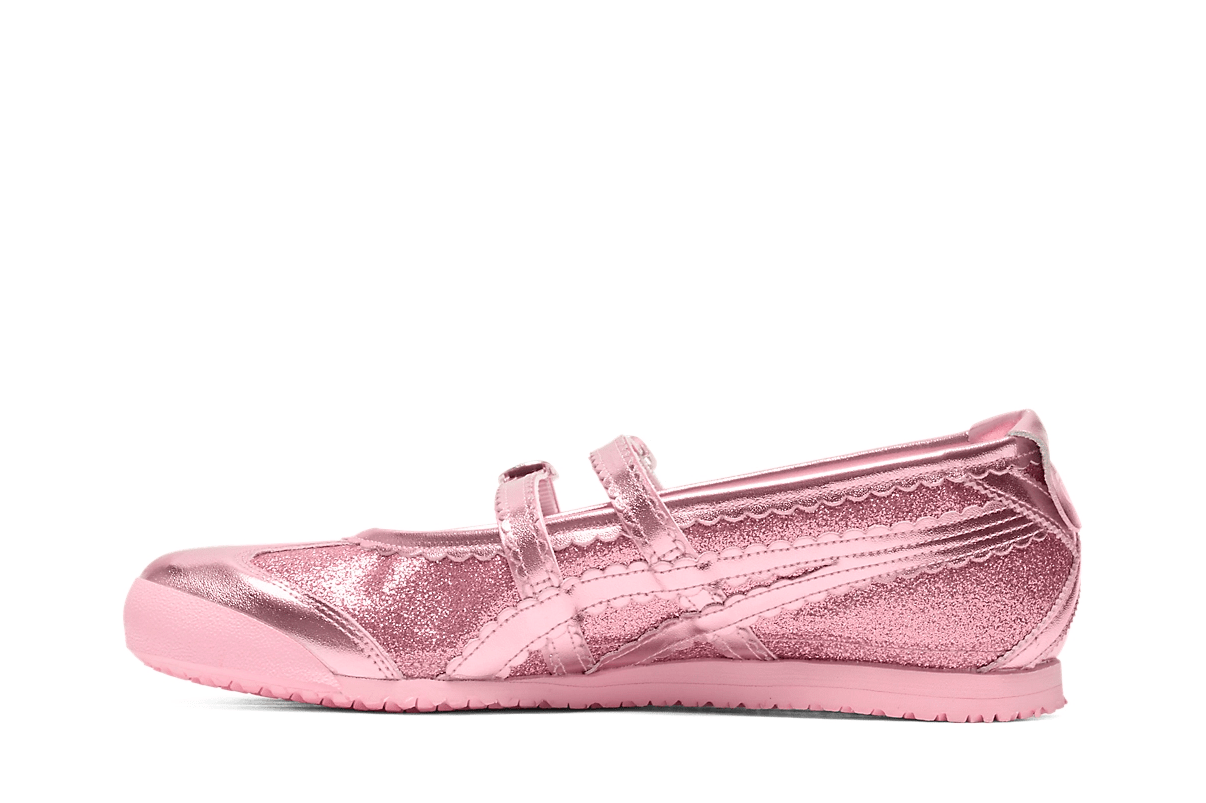 Tênis Onitsuka Tiger Mexico 66 TGRS Pink Cameo/Cotton Candy Glitter Pack Rosa