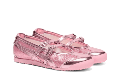Tênis Onitsuka Tiger Mexico 66 TGRS Pink Cameo/Cotton Candy Glitter Pack Rosa