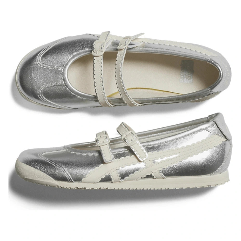 Tênis Onitsuka Tiger Mexico 66 TGRS Silver Cream Prateado - foto 6
