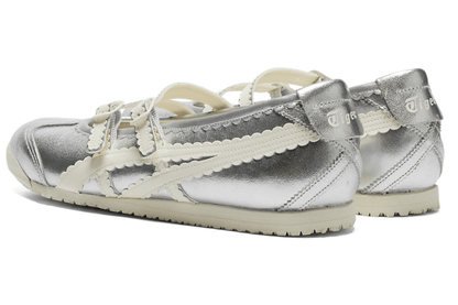 Tênis Onitsuka Tiger Mexico 66 TGRS Silver Cream Prateado