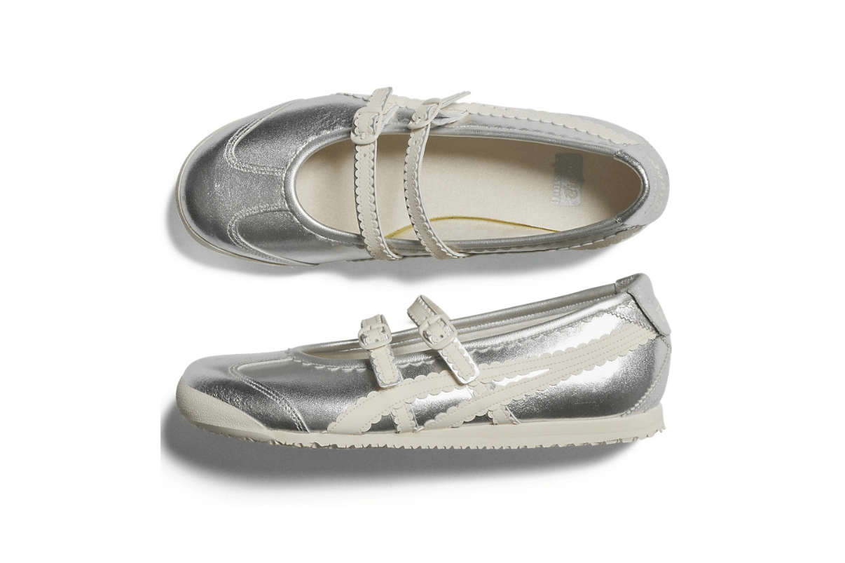 Tênis Onitsuka Tiger Mexico 66 TGRS Silver Cream Prateado