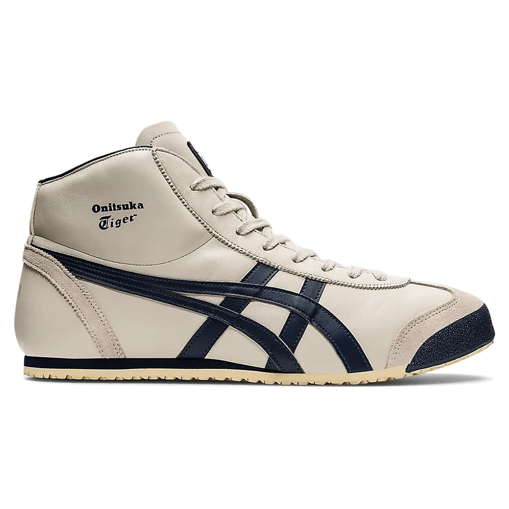 Tênis Onitsuka Tiger Mexico Mid Runner Birch Indian Ink Bege