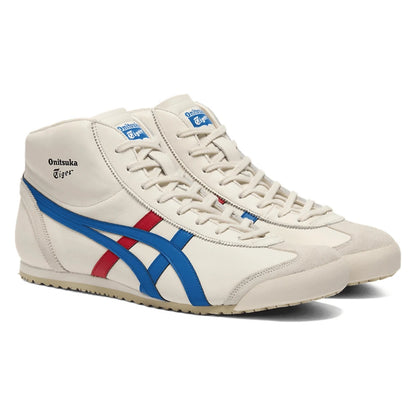 Tênis Onitsuka Tiger Mexico Mid Runner Cream Directoire Blue Bege - foto 3
