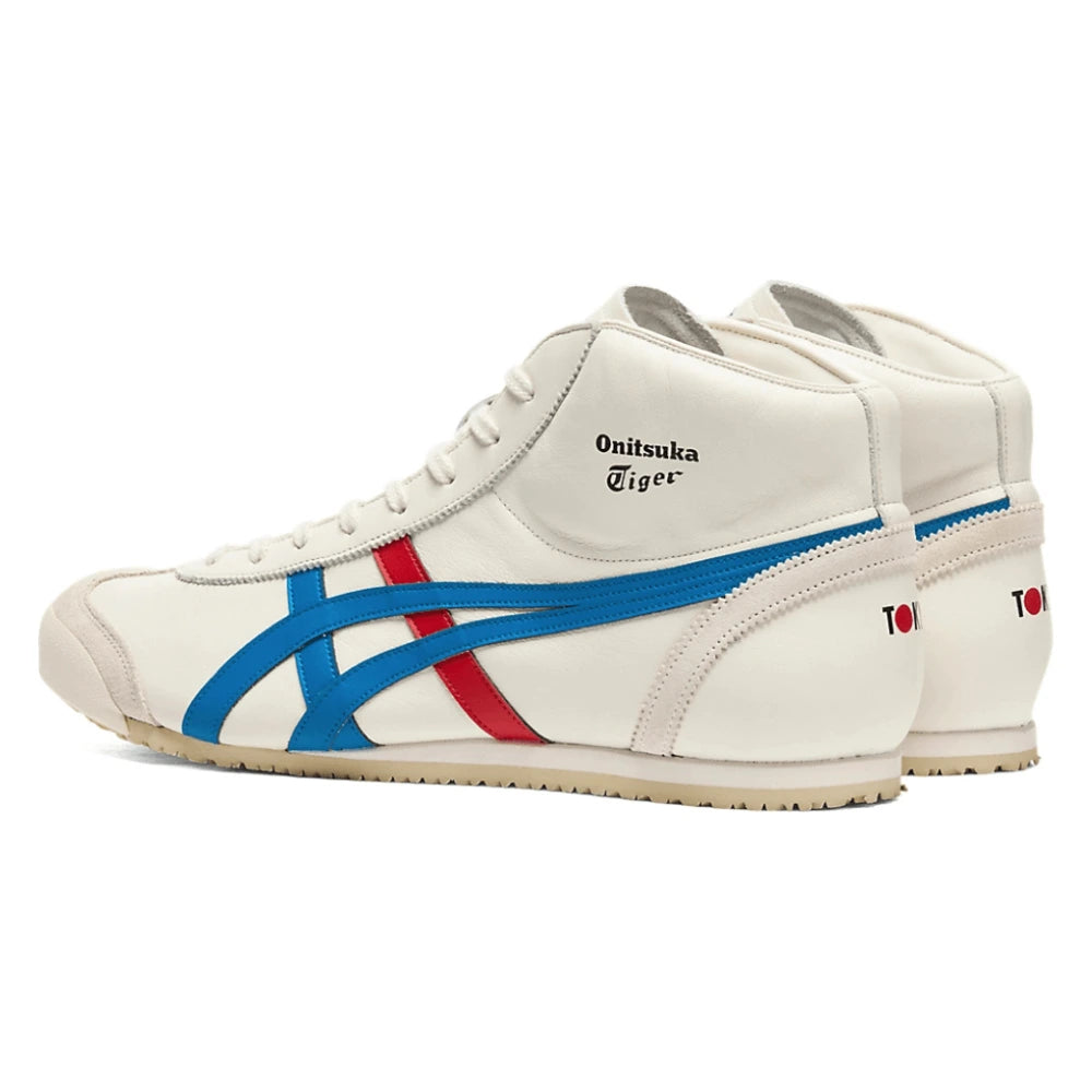 Tênis Onitsuka Tiger Mexico Mid Runner Cream Directoire Blue Bege - foto 4