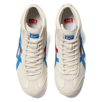 Tênis Onitsuka Tiger Mexico Mid Runner Cream Directoire Blue Bege - foto 6