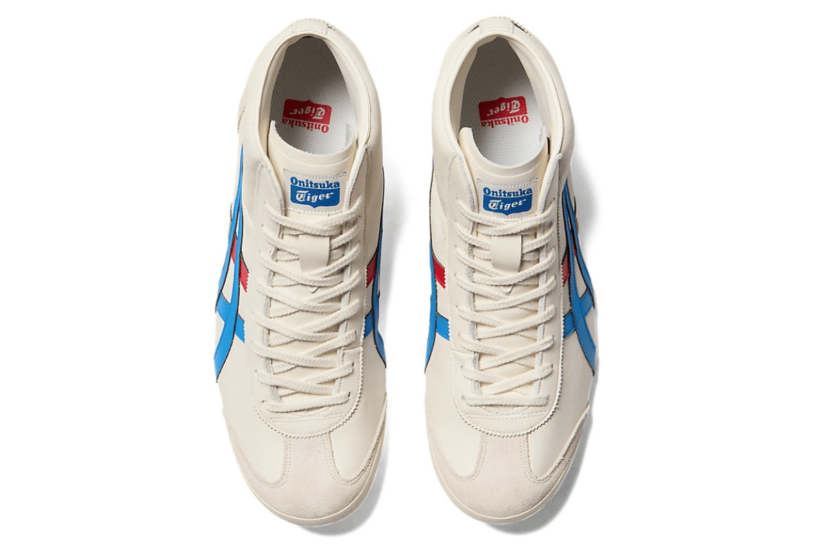 Tênis Onitsuka Tiger Mexico Mid Runner Cream Directoire Blue Bege