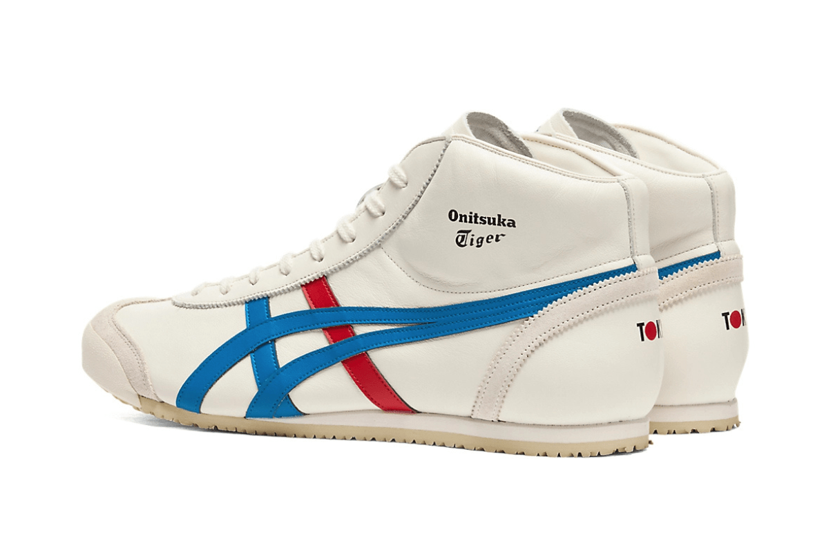 Tênis Onitsuka Tiger Mexico Mid Runner Cream Directoire Blue Bege