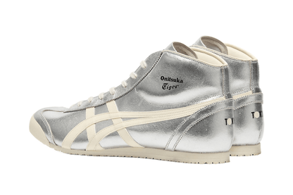 Tênis Onitsuka Tiger Mexico Mid Runner Silver Cream Prateado