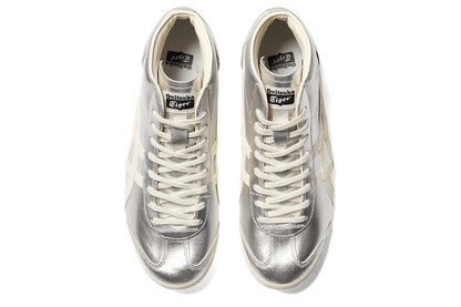 Tênis Onitsuka Tiger Mexico Mid Runner Silver Cream Prateado