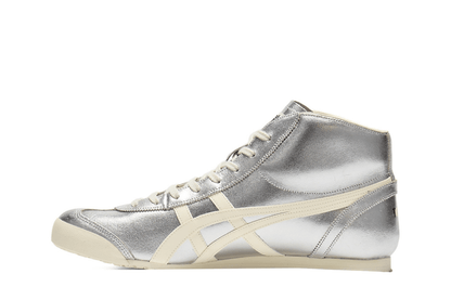 Tênis Onitsuka Tiger Mexico Mid Runner Silver Cream Prateado