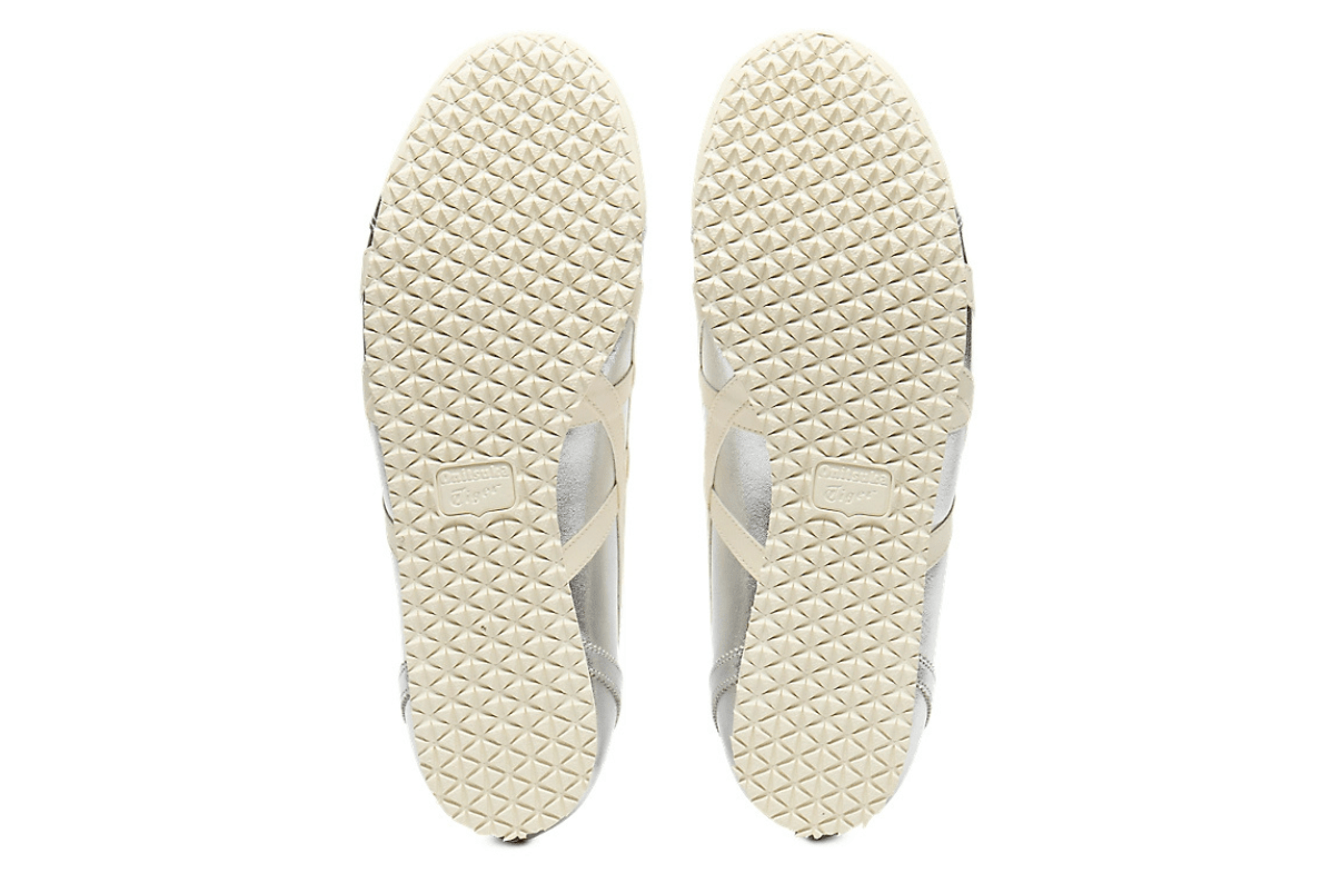 Tênis Onitsuka Tiger Mexico Mid Runner Silver Cream Prateado