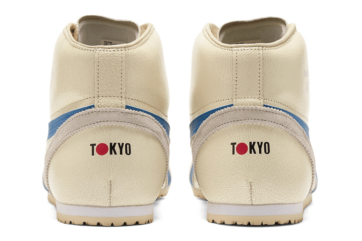 Tênis Onitsuka Tiger Mexico Mid Runner White Blue Branco
