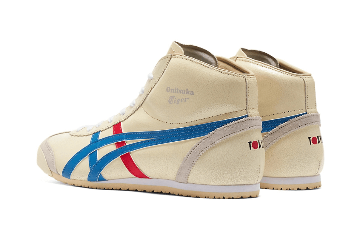 Tênis Onitsuka Tiger Mexico Mid Runner White Blue Branco