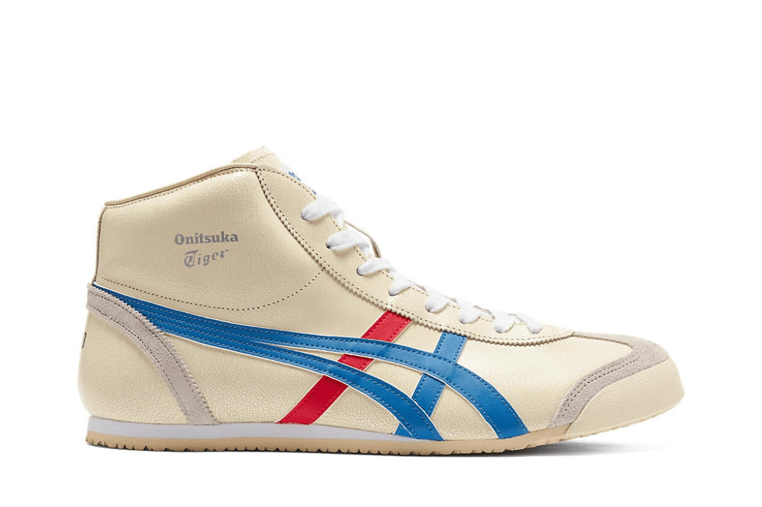 Tênis Onitsuka Tiger Mexico Mid Runner White Blue Branco