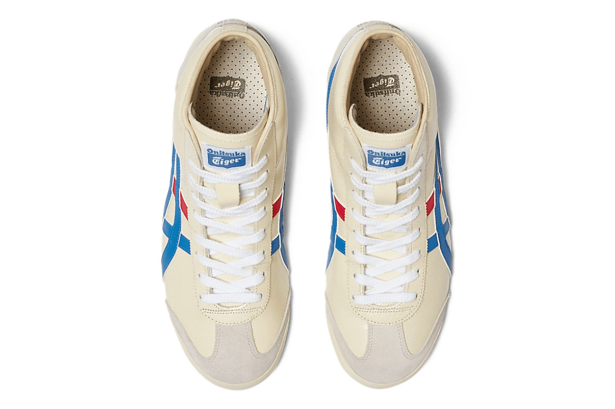 Tênis Onitsuka Tiger Mexico Mid Runner White Blue Branco