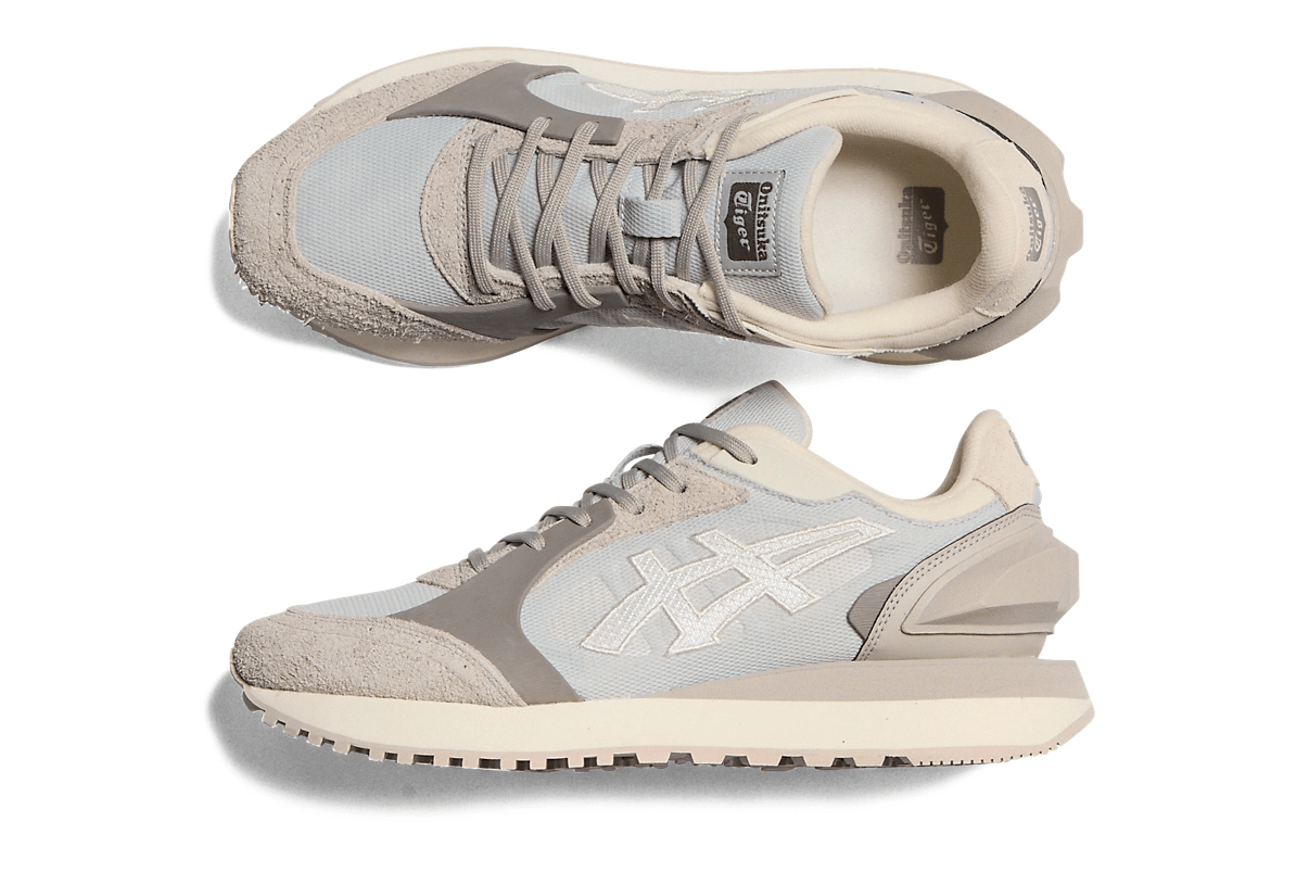 Tênis Onitsuka Tiger Moage Glacier Grey Off White Cinza