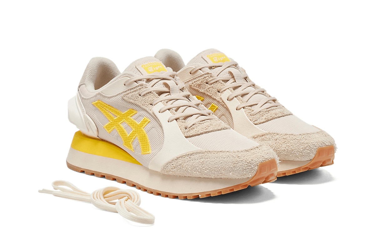 Tênis Onitsuka Tiger Moage Mineral Beige Vibrant Yellow Bege