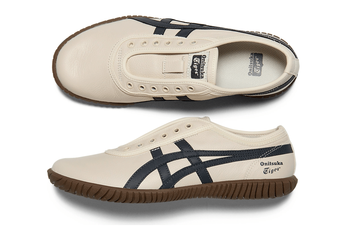 Tênis Onitsuka Tiger Tsunahiki Slip-On Birch/Indigo Navy Bege