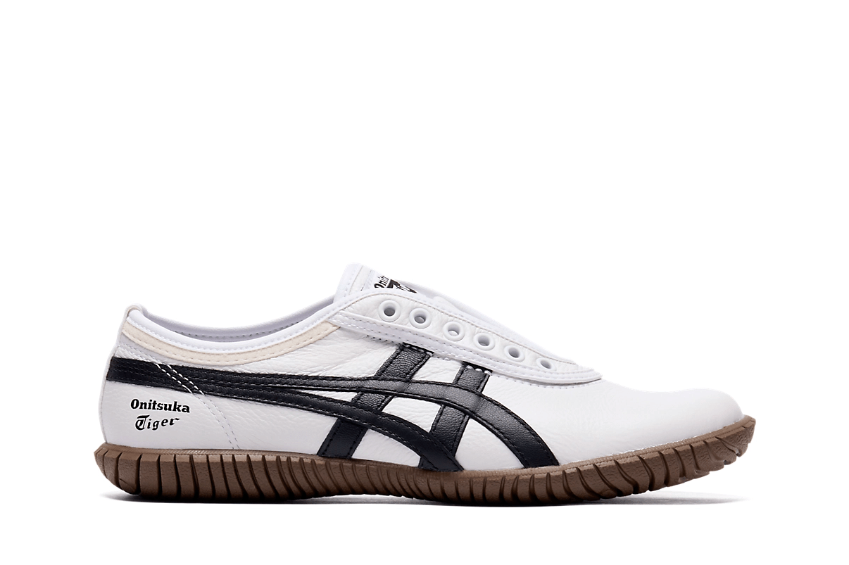 Tênis Onitsuka Tiger Tsunahiki Slip-On White/Black Branco