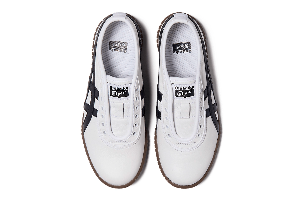 Tênis Onitsuka Tiger Tsunahiki Slip-On White/Black Branco