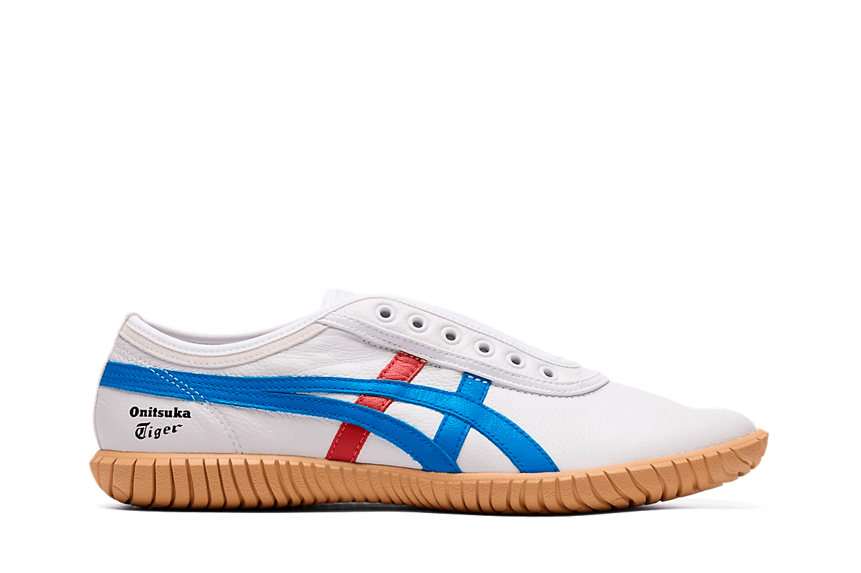 Tênis Onitsuka Tiger Tsunahiki Slip-On White/Directoire Blue Branco