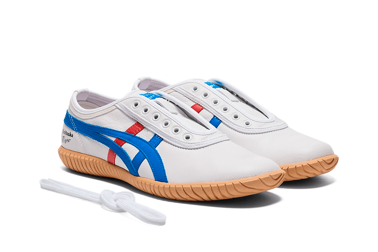 Tênis Onitsuka Tiger Tsunahiki Slip-On White/Directoire Blue Branco