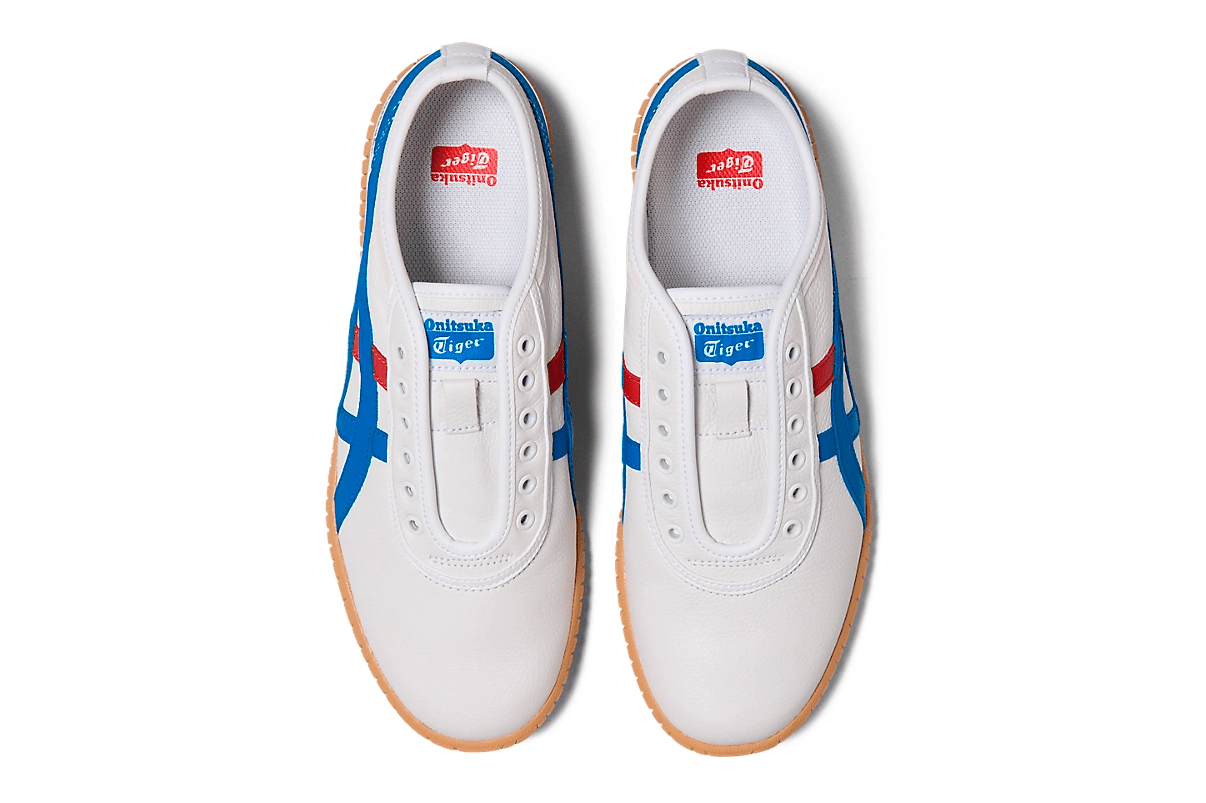 Tênis Onitsuka Tiger Tsunahiki Slip-On White/Directoire Blue Branco