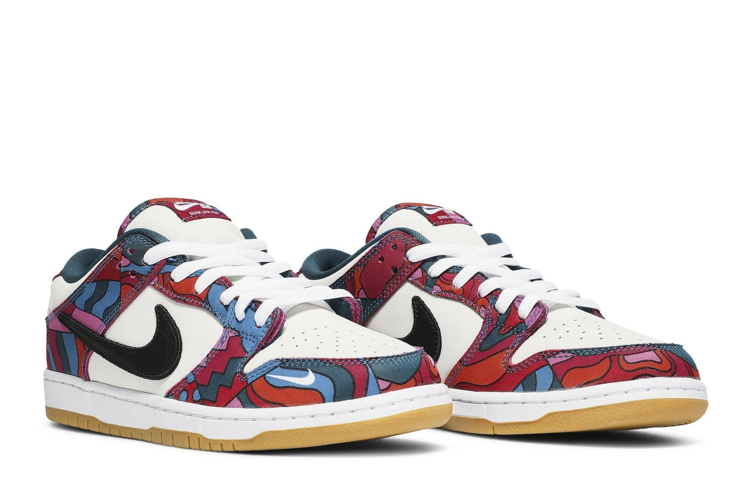 Tênis Parra x Nike SB Dunk Low Pro Abstract Art Colorido