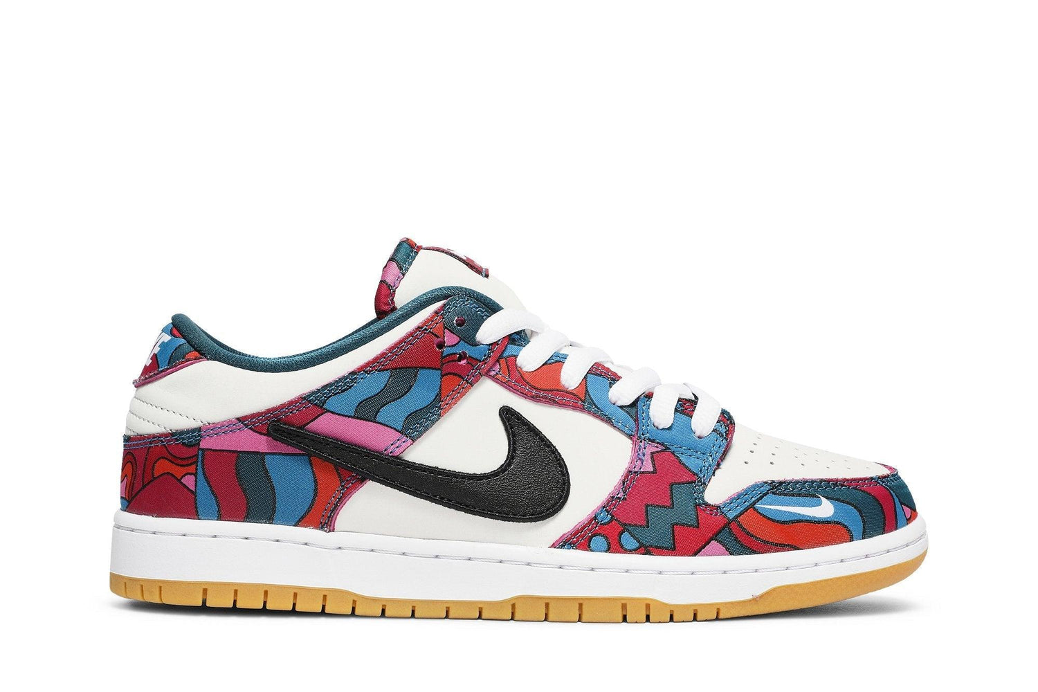 Tênis Parra x Nike SB Dunk Low Pro Abstract Art Colorido