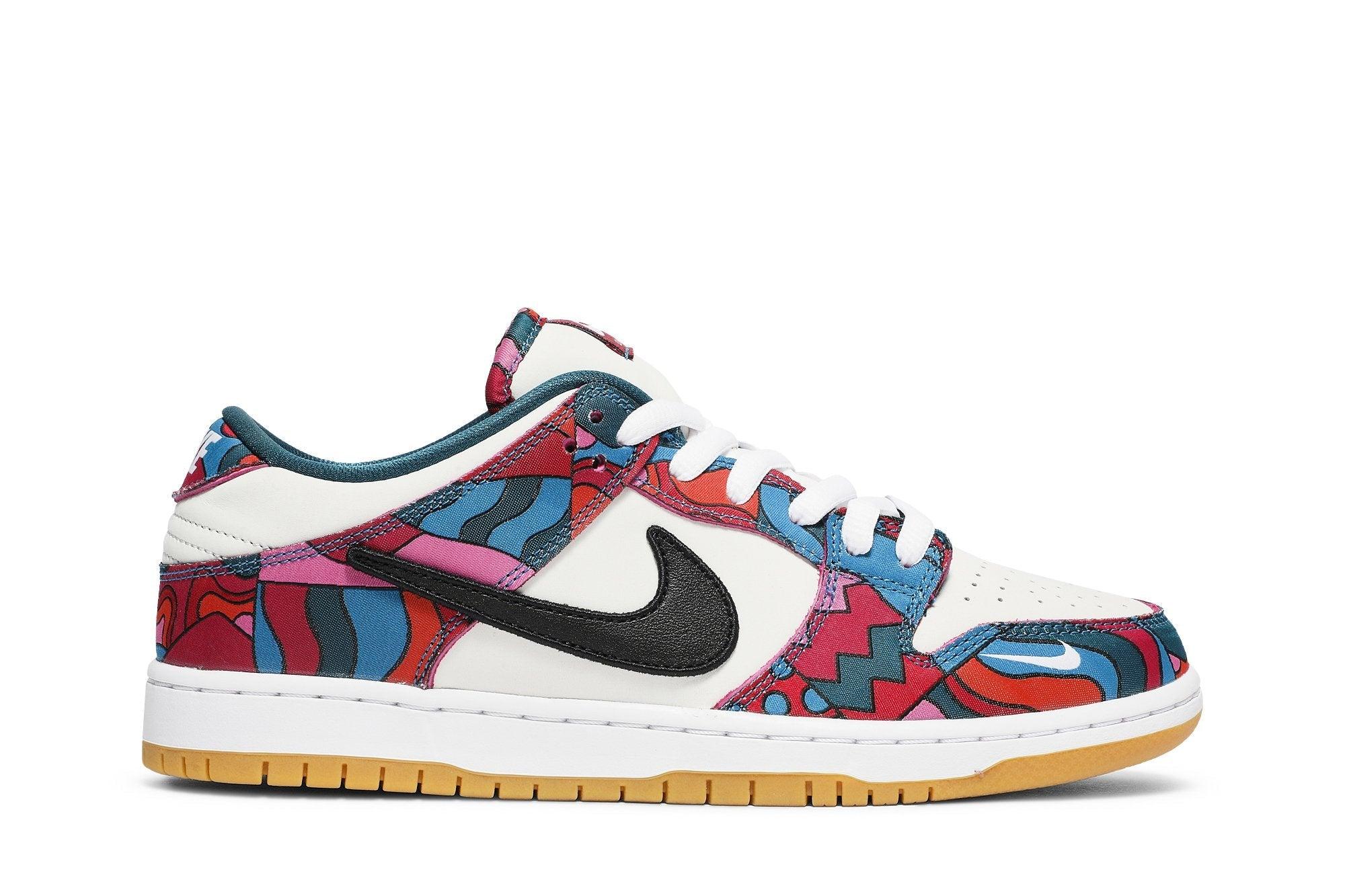 Tênis Parra x Nike SB Dunk Low Pro Abstract Art Colorido