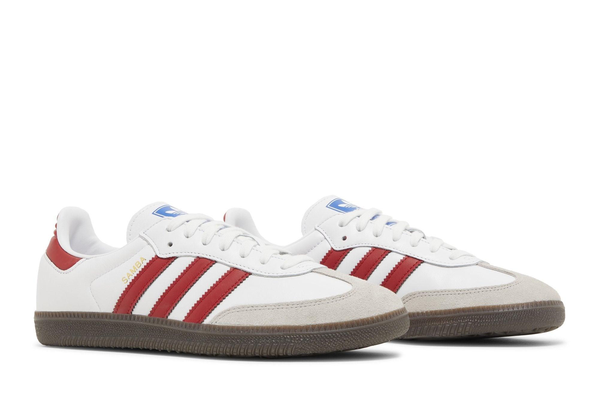 Tênis Adidas Samba OG White Scarlet Branco