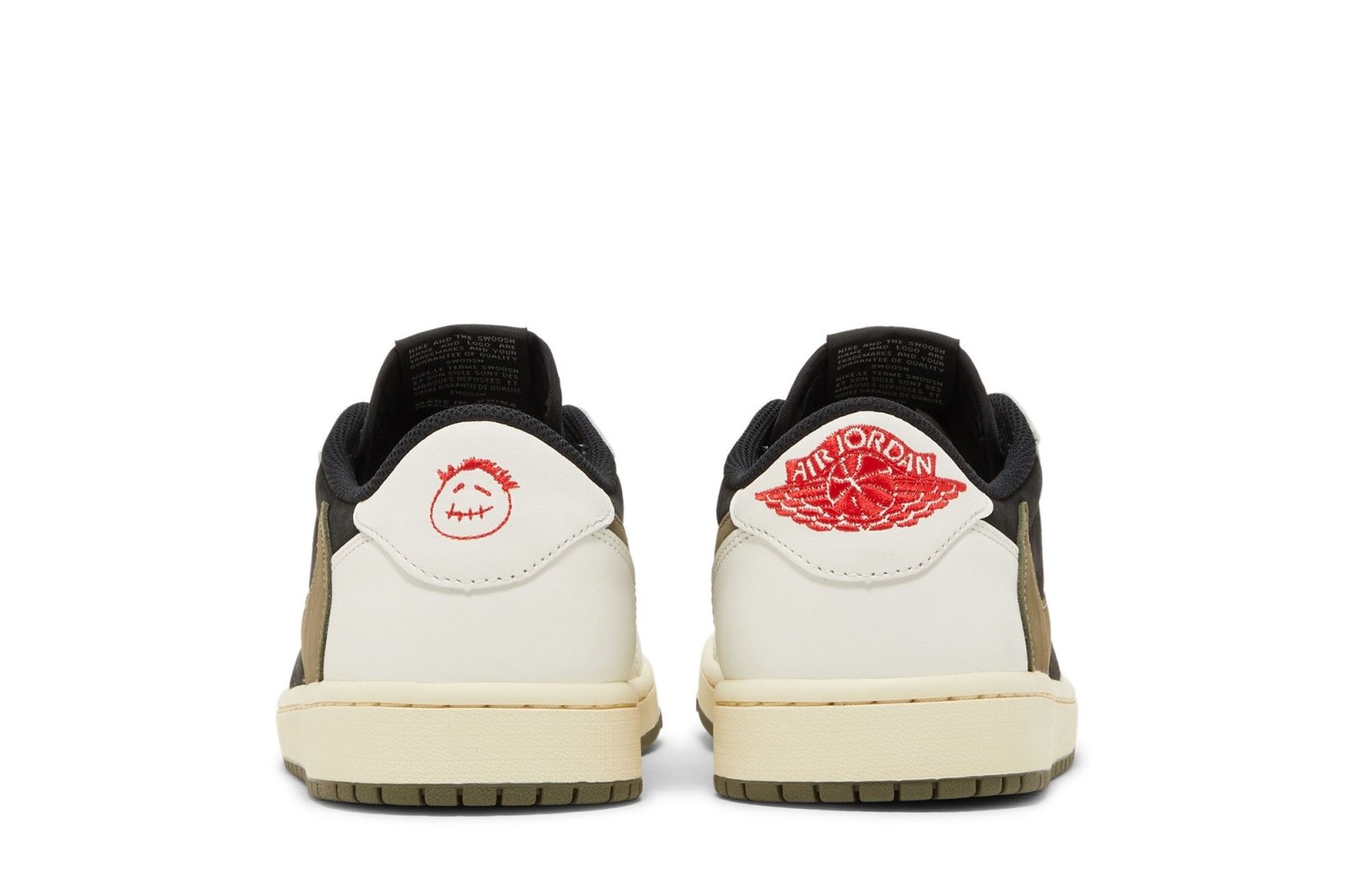 Tênis Nike Travis Scott x Nike Air Jordan 1 Retro Low OG SP Olive Branco