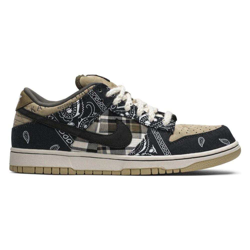 Tênis Travis Scott x Nike Dunk Low Cactus Jack Preto