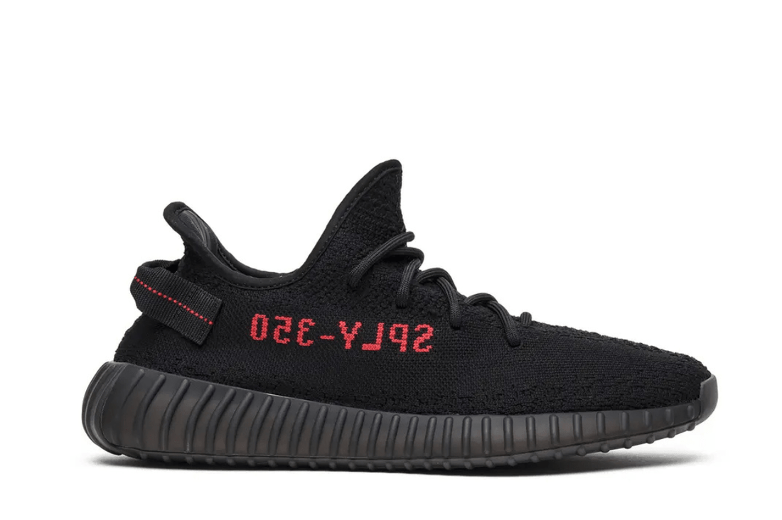 Tênis Yeezy Boost 350 v2 Black Red (Bred) Preto